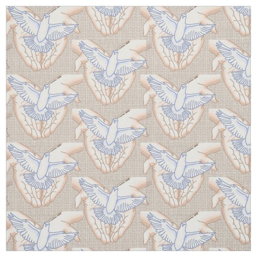 Tissu Hands Dove (Échantillon)