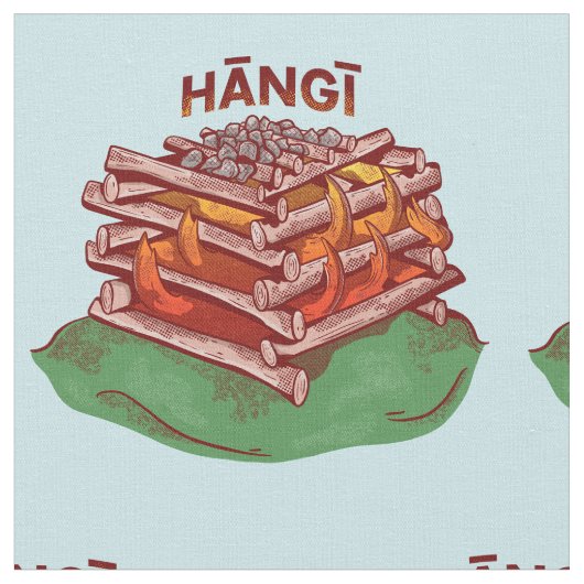 Tissu Hangi Maori Cuisine Nourriture Kai (Fermer)