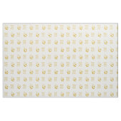 Tissu Hanoukka DREIDEL | GOLD Peace Love Joy (Fat Quarter)