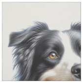 Tissu Happy Border Collie Chien Fabric (Échantillon)