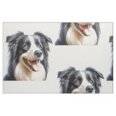 Tissu Happy Border Collie Chien Fabric (Fat Quarter)