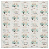 Tissu Happy Camper Cute Retro RV (Échantillon)