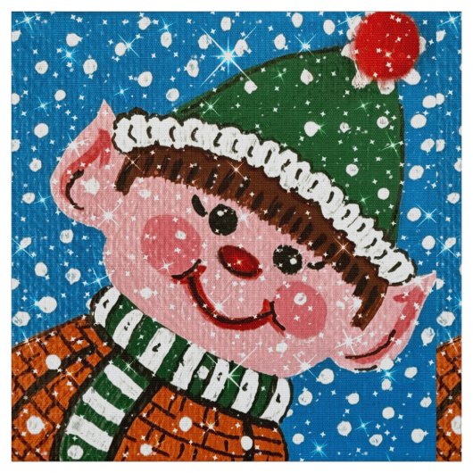 Tissu Happy Elf (Échantillon)