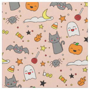 Tissu Happy Hauny Halloween Fabric