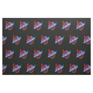 Tissu Happy Hour Neon Sign Fabric
