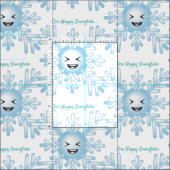 Tissu Happy Snowflake Emoticon Thunder_Cove (Carreau)