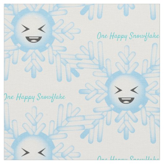Tissu Happy Snowflake Emoticon Thunder_Cove (Fermer)