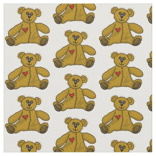 Tissu Happy Teddy Bear Fabric (Fermer)