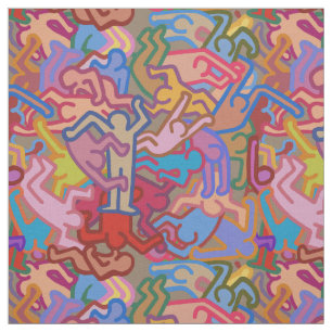 Tissu Haring a inspiré le chaos 