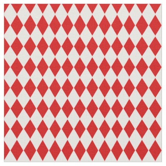 Tissu harlequin blanc rouge halloween (Fermer)
