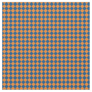 Tissu Harlequin bleu et orange