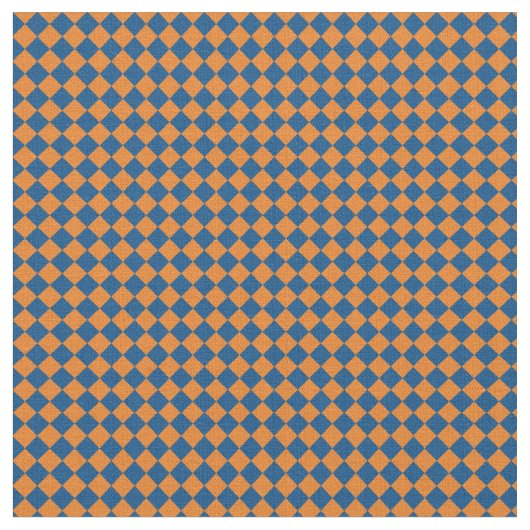 Tissu Harlequin bleu et orange (Fermer)