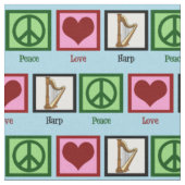 Tissu Harpe d'amour de paix (Fermer)