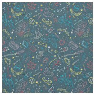 Tissu HARRY POTTER™ Artefacts Line Art Motif