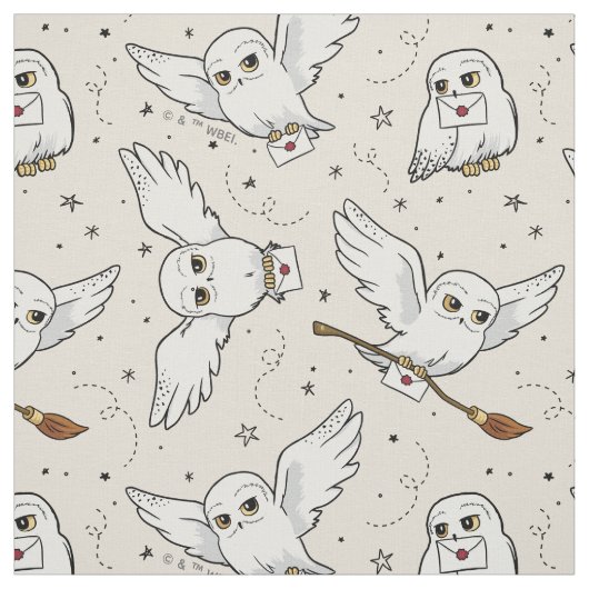 Tissu Harry Potter | Hedwig Pattern (Échantillon)