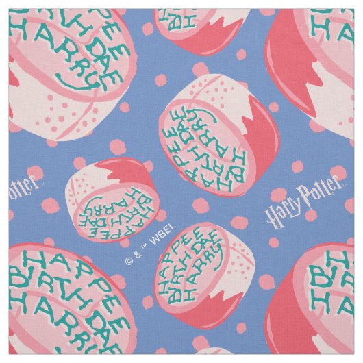 Tissu HARRY POTTER™ Motif de gâteau d'anniversaire (Échantillon)