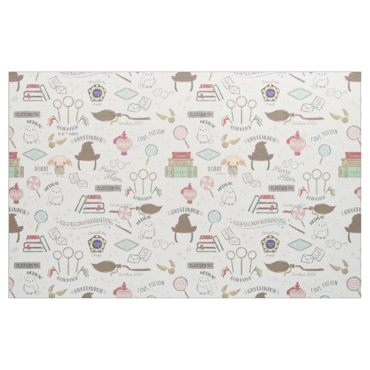 Tissu HARRY POTTER™ Tiny Magic Pattern (Fat Quarter)
