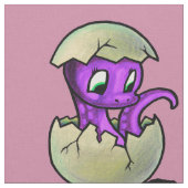 Tissu Hatchling pourpre de dinosaure (Fermer)