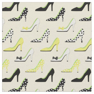 Tissu Haut talon jaune chic