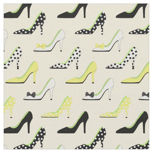 Tissu Haut talon jaune chic (Fermer)