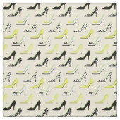 Tissu Haut talon jaune chic (Échantillon)