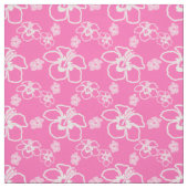 Tissu Hawaïen rose de ketmie (Échantillon)