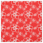 Tissu Hawaïen rouge de ketmie (Échantillon)