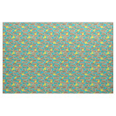 Tissu Hawaiian Beach Noms sur Bright Blue (Fat Quarter)