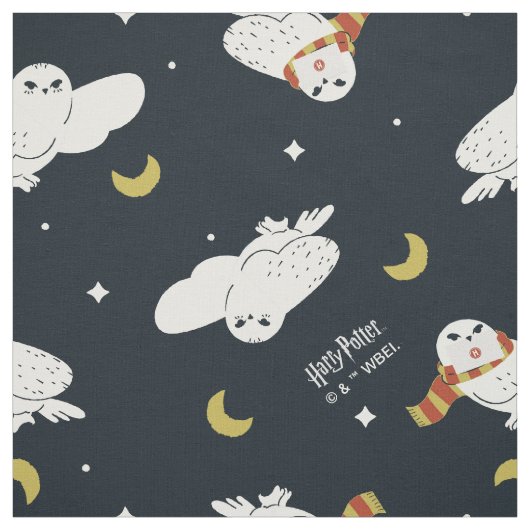 Tissu Hedwig Nighttime Moonlight Pattern (Échantillon)