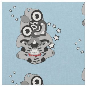 Tissu Hei Tiki Nouvelle-Zélande Drum Maori design