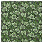 Tissu Hellebores blancs avec feuille (Échantillon)