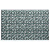 Tissu Hellebores blancs avec feuilles bleus (Yard)