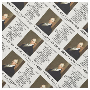 Tissu Henry Clay Constitution Of United States Posterity
