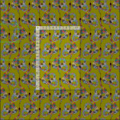 Tissu herbe de serpent graphique verte (Carreau)