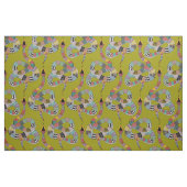 Tissu herbe de serpent graphique verte (Fat Quarter)