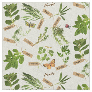 Tissu Herbes