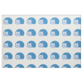 Tissu Hérisson bleu mignon (Fat Quarter)