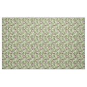 Tissu Hérisson et feuille vert (Fat Quarter)