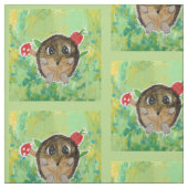 Tissu Hérisson Mignon (Échantillon)