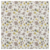 Tissu Hérisson naturel des bois (Échantillon)
