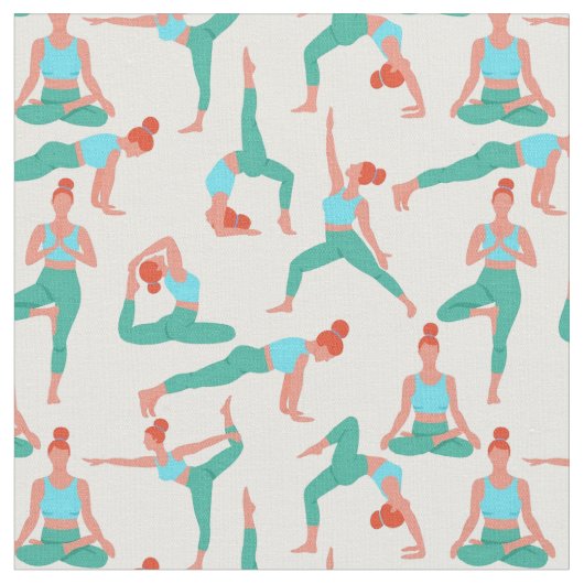 Tissu Heure du yoga (Fermer)