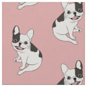 Tissu Heures de récréation d'amusement pour le Frenchie (Détail)