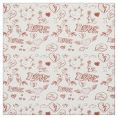 Tissu Heureuse Sainte-Valentin (Échantillon)