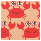 Tissu heureux de coutume de crabe (Fermer)