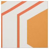 Tissu Hexagon abstract geometrical pattern en orange et (Échantillon)