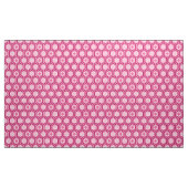 Tissu Hexagonal Kimono Imprimer, Bourgogne et rose (Yard)