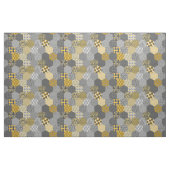 Tissu Hexagones de Patchwork Jaune et gris (Yard)