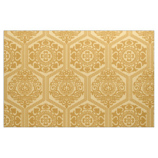 Tissu Hexagones du XIe siècle - Or léger doré