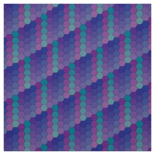 Tissu Hexagones - Frais (Échantillon)