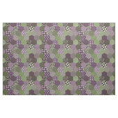 Tissu Hexagons Patchwork violet et vert (Yard)
